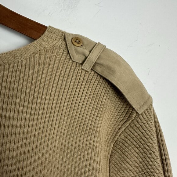 Lauren Ralph Lauren Ribbed Knit Top Womens 2X Brown V-Neck Short Sleeve Preppy - Picture 7 of 8